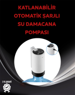 Otomatik Şarjlı Damacana Pompası Ev Ofis Kamp Kullanım