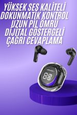 Yeni Nesil Bluetooth Kulaklık Dijital Göstergeli  Dokunmatik 5.3 Kablosuz