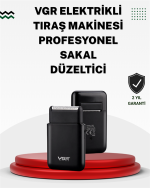 Pistonlu ve Örgülü Ağ Başlıklı Kart Tipi Traş Makinesi – Hafif, Güvenli, USB Şarjlı