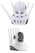 LED Aydınlatmalı 5 Antenli Motorlu 1080P Wifi Kamera Sensörlü