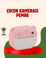 Çocuklar İçin Şipşak Yazıcı Kamera 24MP HD Çift Lensli Termal Baskılı
