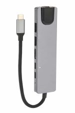 8 Port Çoklayıcı Macbook Ile Uyumlu Çoğaltıcı Type-C dönüştürücü TF SD kart