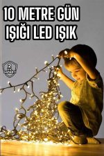 10 Metre Şerit Led Gün Işığı Led Işık Süsleme Parti Malzemesi Konsept