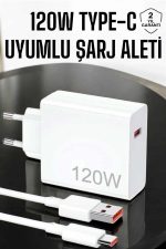 120W Şarj Aleti Type-C Uyumlu Turbo Şarj Aleti Yeni Nesil