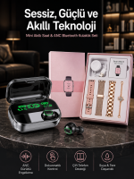 Yeni Nesil Kaliteli Akıllı Saat ve Kablosuz Bluetooth Kulaklık Yüksek Ses Kaliteli Yeni Nesil