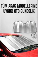 Oto Güneşlik Tüm Araç Tiplerine Uygun Isı Önleyici