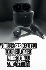 Bluetooth Kulaklık Yeni Nesil Pro Sensörlü Mikrofon Çağrı Cevaplama