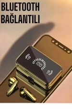 Aynalı Bluetooth Kulaklık Telefon Standlı Dijital Göstergeli