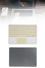 Touchpad Tüm Cihazlara Uyumlu Bluetooth Klavye Touchpad Slim Kablosuz Wifi Q Klavye