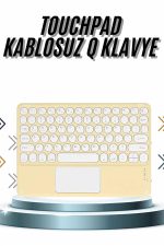 Android ve İOS Uyumlu Bluetooth Klavye Touchpad Slim Kablosuz Wifi Q Klavye