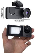 3 Kameralı 2 İnç 1080P Araç İçi Kamera Sürüş Kamerası CarPlay