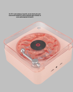 Retro Bluetooth Hoparlör PEMBE
