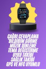 Ultra 3 Kordonlu Amoled Ekran Akıllı Saat Çok Fonksiyonlu Uyku ve Sağlık Takibi