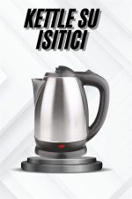 Kettle Su Isıtıcı C F Priz Uyumlu 220 - 240 V Paslanmaz Çelik Kablolu