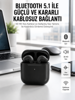 Yeni Nesil Bluetooth Kulaklık İOS Android Uyumlu HD Ses Performansı