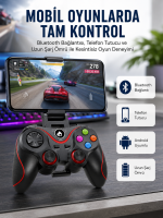 Kablosuz Oyun Kolu Bluetooth Joystick Gamepad Android Uyumlu