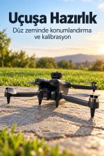 GPS Özellikli Kameralı Drone Ekranlı Kumandalı Katlanır Gövde