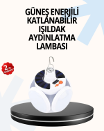 Katlanabilir 5 Kanatlı Solar LED Bahçe ve Kamp Lambası