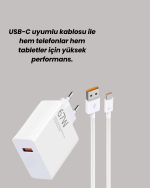 67W Hızlı Şarj Cihazı Yüksek Isı Dayanımlı Type-C Set