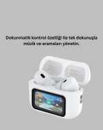 Dokunmatik Kontrollü Gürültü Önleyici Bluetooth Kulaklık Şarj Göstergeli