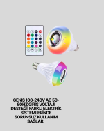 Hoparlörlü LED Ampul – Ev ve Ofis İçin Akıllı Aydınlatma Çözümü