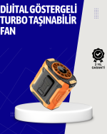 5000mAh Şarjlı Soğutma Fanı Taşınabilir