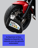 Titreşim Sensörlü Alarm Disk Kilidi Motosiklet Scooter Bisiklet