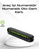 Fosforlu Işıltı ile Araç İçi Telefon Numaratörü – Güvenli Parkın Anahtarı