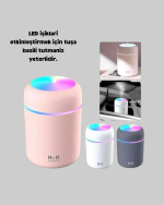 LED Işıklı USB Nemlendirici – Sürekli ve Aralıklı Püskürtme Modu