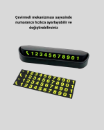 Alüminyum Kasa Gri Çevirmeli Araç İçi Telefon Numaratörü