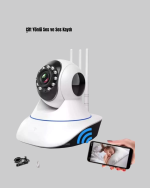 Full HD Akıllı IP Kamera Gece Görüşlü, Hareket Sensörlü, Çift Yönlü Ses ve Online Kayıt Özellikli