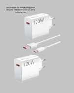120W Hızlı Şarj Başlığı Ultra Güçlü Type-C Adaptör Kablo Dahil