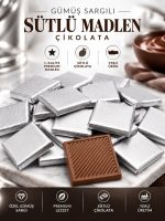 MUVI CHOCO GÜMÜŞ SARGILI SÜTLÜ MADLEN ÇİKOLATA 1 KG