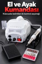 Elektrikli Tırnak Şekillendirme Seti Kablolu El Aparatlı