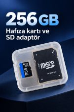 256 GB Micro SD Hafıza Kartı ve SD Adaptör