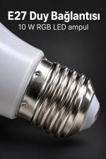 Uzaktan Kumandalı RGB LED Ampul 16 Renk Ayarlı