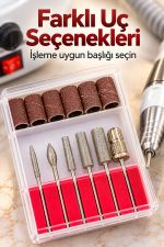 Elektrikli Tırnak Şekillendirme Seti Kablolu El Aparatlı
