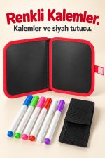 Çizim Kitabı Siyah İç Yüzeyli Kumaş Kenarlı