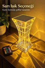 Geometrik Gövdeli Parlaklık Ayarlı LED Masa Lambası