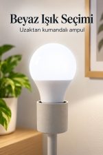 Uzaktan Kumandalı RGB LED Ampul 16 Renk Ayarlı