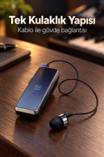Dijital Ekranlı Bluetooth Kulaklık Çok Noktalı Bağlantı