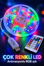 Uzaktan Kumandalı Çok Renkli LED Tel 10 Metre