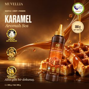 Muvellia Karamel Aromalı Sos Waffle Krep Pankek 300 g
