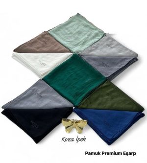 Bilmar Pamuk Premium Eşarp 95 x 95 Cm x 10 Adet