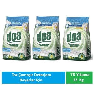 Doa Matik Toz Deterjan Beyazlar 3 x 4 Kg