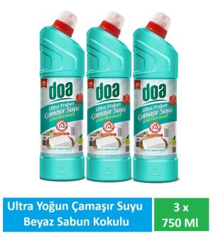 Doa Ultra Çamaşır Suyu Beyaz Sabun Kokulu 3 X 750 Ml