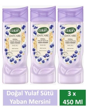 Dalan Duş Jeli Oatcare Yulaf Sütü Ve Yaban Mersini 450 Ml x 3 Adet