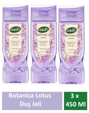 Dalan Duş Jeli Botanica Lotus 450 Ml x 3 Adet