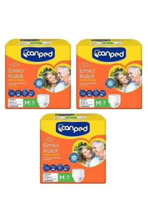 Canped Hasta Bezi Orta Boy ( M ) 9 Lu Emici Külot x 3 Paket