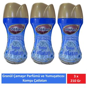 Vatan Granül Çamaşır Parfümü Ve Yumuşatıcı Komşu Çatlatan 210 Gr x 3 Adet
